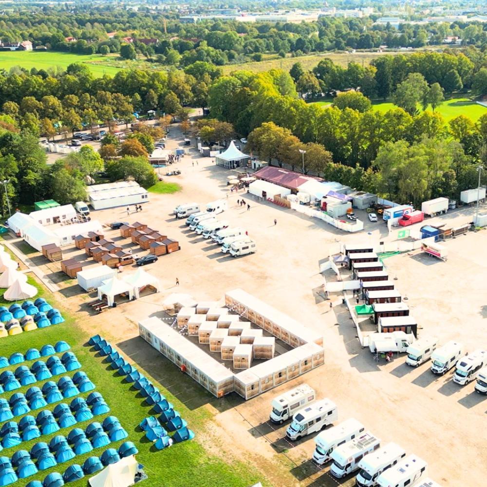Oktoberfest Wiesn Camp Lodge Μόναχο Εξωτερικό φωτογραφία